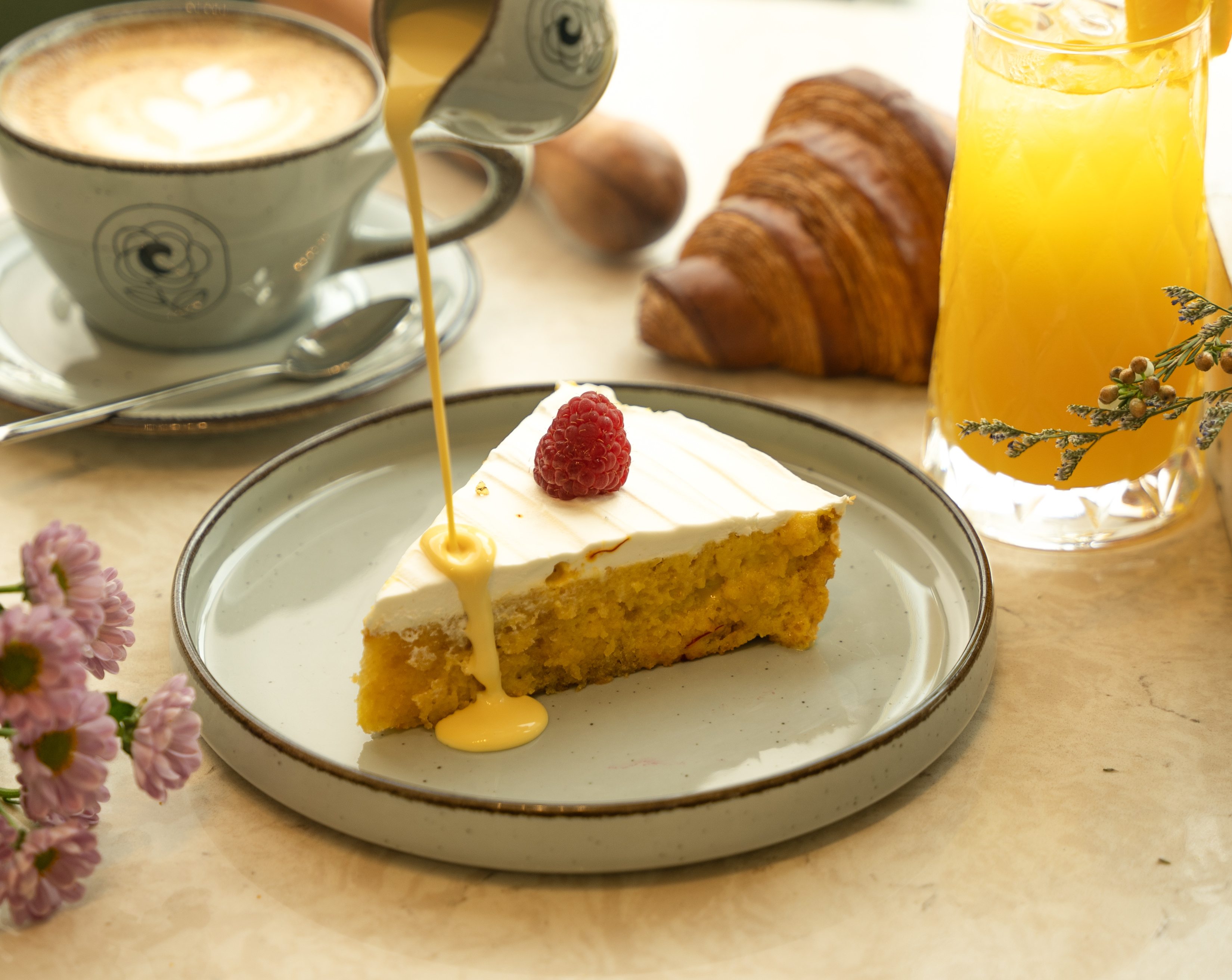 Saffron Milk Cake
